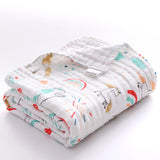 4 Layer Cotton Baby Muslin Bath Towel Childcare Cotton Muslin Blanket - AgapeStar