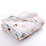 4 Layer Cotton Baby Muslin Bath Towel Childcare Cotton Muslin Blanket - AgapeStar