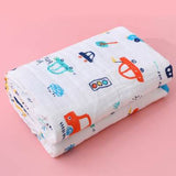 4 Layer Cotton Baby Muslin Bath Towel Childcare Cotton Muslin Blanket